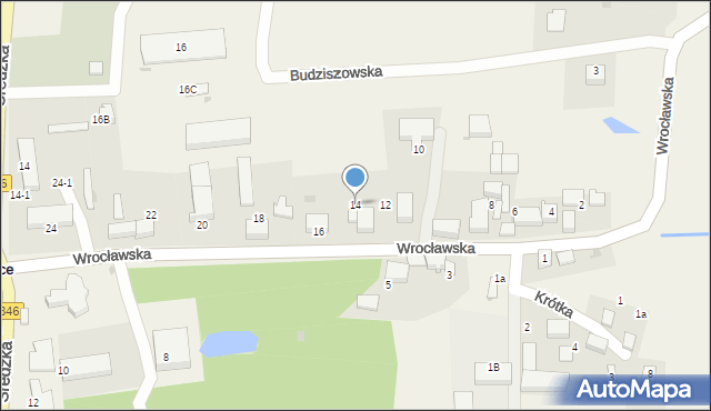 Rakoszyce, Wrocławska, 14, mapa Rakoszyce