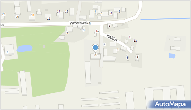 Rakoszyce, Wrocławska, 1B, mapa Rakoszyce