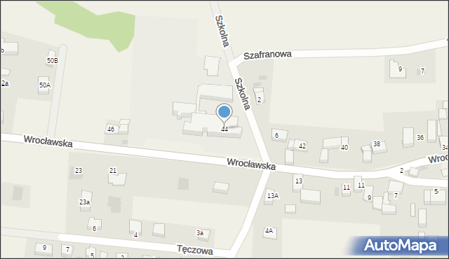 Rakoszyce, Wrocławska, 44, mapa Rakoszyce