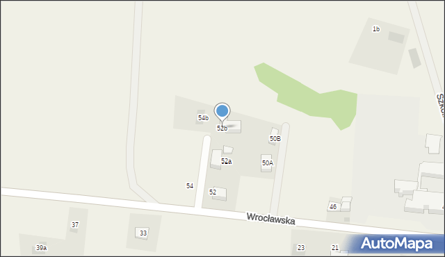 Rakoszyce, Wrocławska, 52b, mapa Rakoszyce