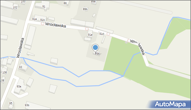 Rogów Sobócki, Wrocławska, 91f, mapa Rogów Sobócki