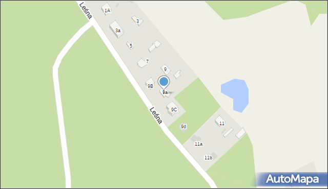 Sade Budy, Wrzosowa, 9A, mapa Sade Budy