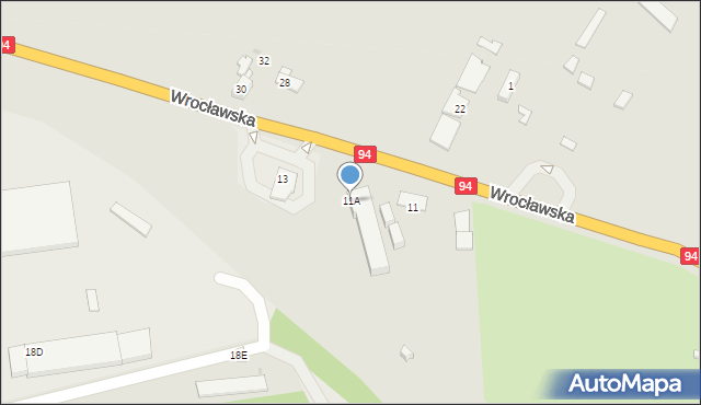 Siemianowice Śląskie, Wrocławska, 11A, mapa Siemianowice Śląskie