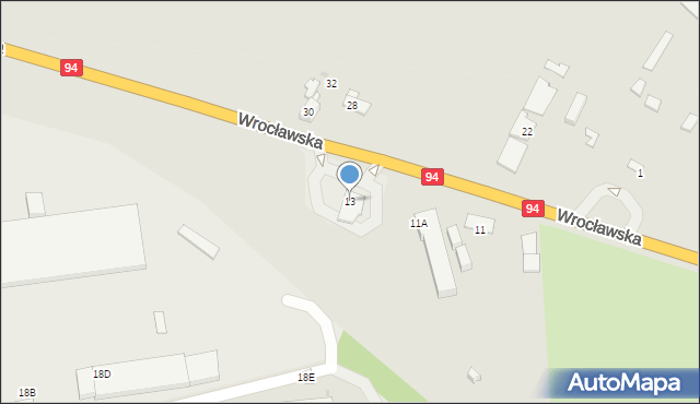 Siemianowice Śląskie, Wrocławska, 13, mapa Siemianowice Śląskie