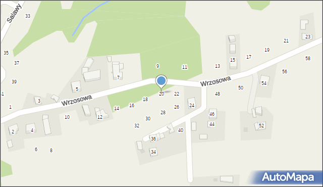 Siepraw, Wrzosowa, 20, mapa Siepraw