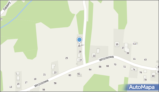 Siepraw, Wrzosowa, 31, mapa Siepraw