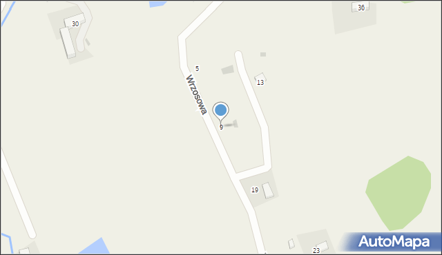 Sierpnica, Wrzosowa, 9, mapa Sierpnica