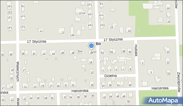 Skarżysko-Kamienna, Wrzosowa, 16, mapa Skarżysko-Kamienna