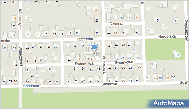 Skarżysko-Kamienna, Wrzosowa, 26, mapa Skarżysko-Kamienna