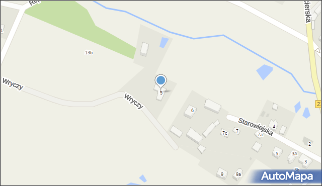 Skorzewo, Wryczy Józefa, ks. ppłk., 5, mapa Skorzewo