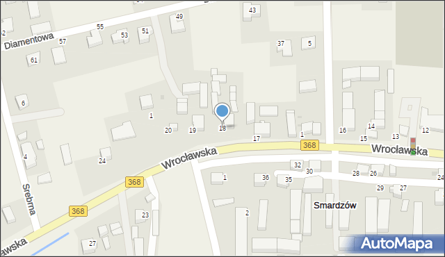 Smardzów, Wrocławska, 18, mapa Smardzów