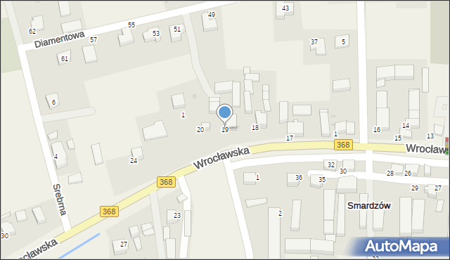 Smardzów, Wrocławska, 19, mapa Smardzów