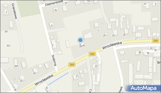 Smardzów, Wrocławska, 24, mapa Smardzów