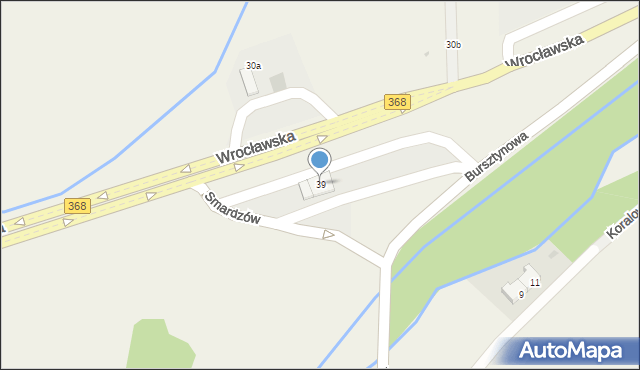 Smardzów, Wrocławska, 39, mapa Smardzów