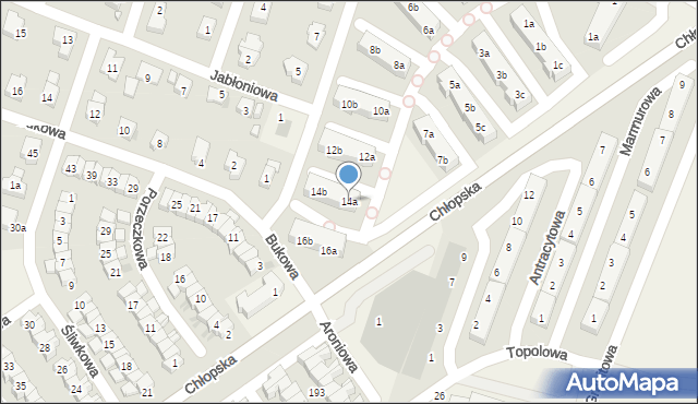 Smolec, Wrzosowa, 14a, mapa Smolec