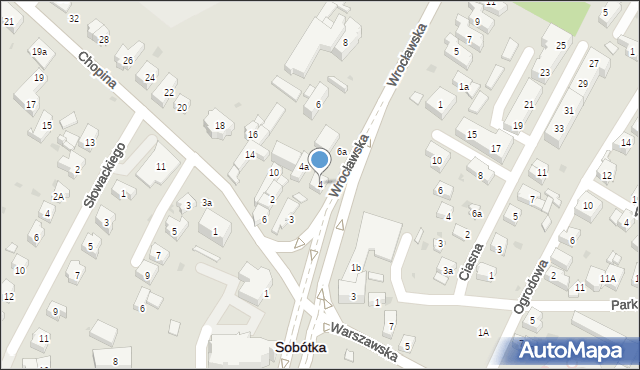 Sobótka, Wrocławska, 4, mapa Sobótka