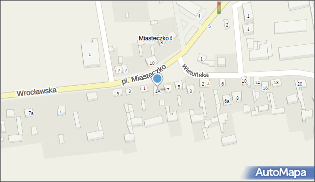 Sokolniki, Wrocławska, 1A, mapa Sokolniki