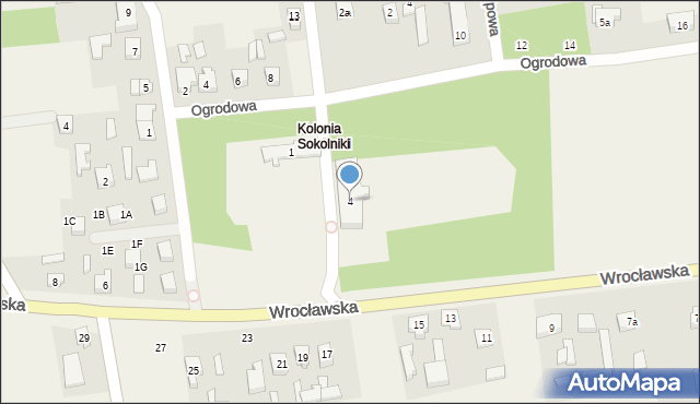 Sokolniki, Wrocławska, 4, mapa Sokolniki