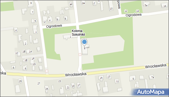 Sokolniki, Wrocławska, 4, mapa Sokolniki