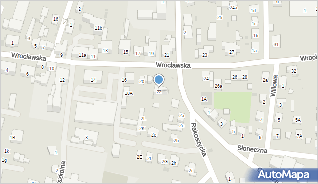 Środa Śląska, Wrocławska, 22, mapa Środa Śląska