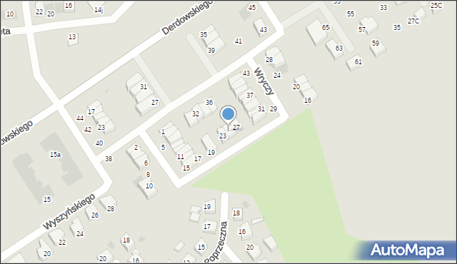 Starogard Gdański, Wryczy Józefa, ks. ppłk., 25, mapa Starogard Gdański