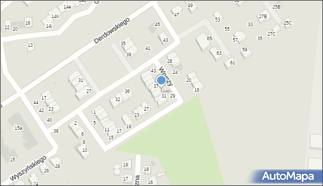 Starogard Gdański, Wryczy Józefa, ks. ppłk., 33, mapa Starogard Gdański