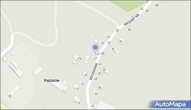 Staszów, Wrzosowa, 19, mapa Staszów