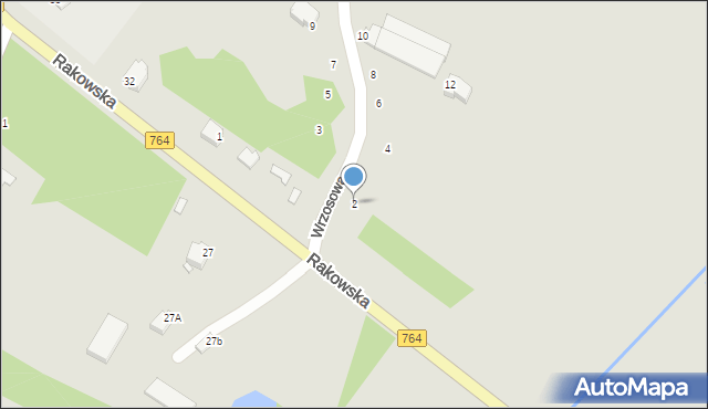 Staszów, Wrzosowa, 2, mapa Staszów