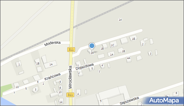 Stęszew, Wrocławska, 1A, mapa Stęszew