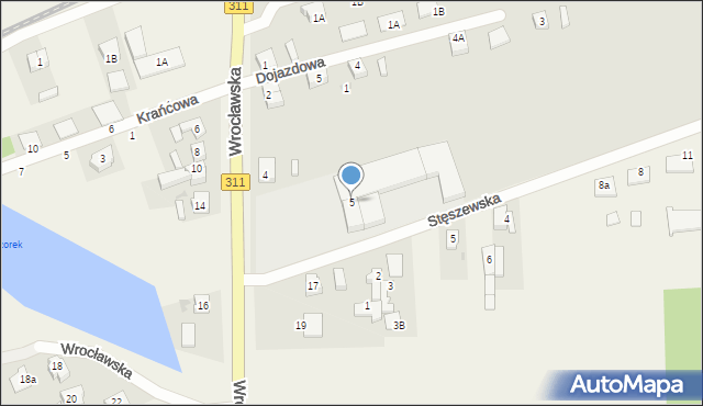 Stęszew, Wrocławska, 5, mapa Stęszew