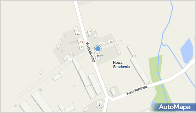 Stradomia Dolna, Wrocławska, 30, mapa Stradomia Dolna