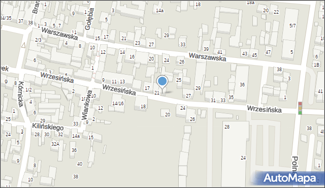 Swarzędz, Wrzesińska, 23, mapa Swarzędz