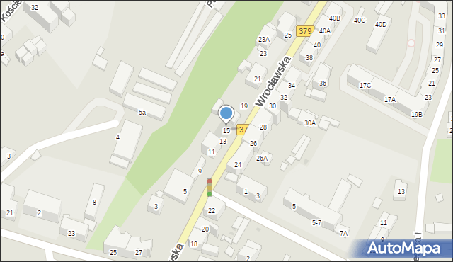 Świdnica, Wrocławska, 15, mapa Świdnicy