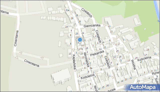 Szamotuły, Wroniecka, 19, mapa Szamotuły