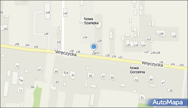 Szarlejka, Wręczycka, 130, mapa Szarlejka