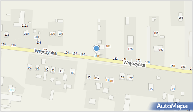 Szarlejka, Wręczycka, 188, mapa Szarlejka