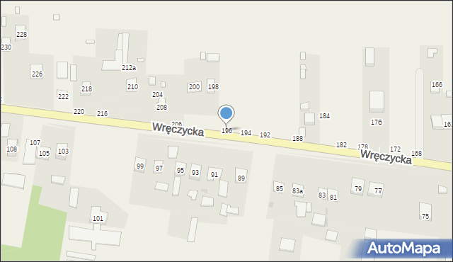 Szarlejka, Wręczycka, 196, mapa Szarlejka