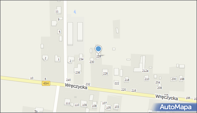 Szarlejka, Wręczycka, 228, mapa Szarlejka