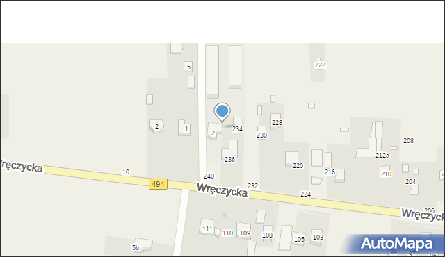 Szarlejka, Wręczycka, 238, mapa Szarlejka