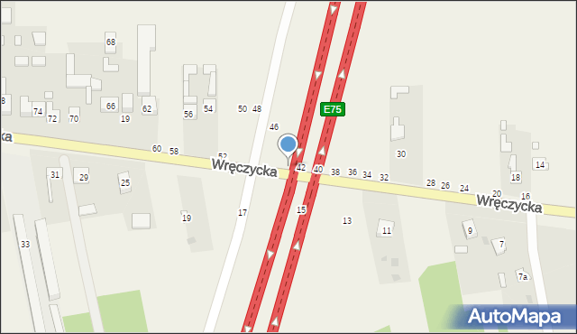 Szarlejka, Wręczycka, 44, mapa Szarlejka