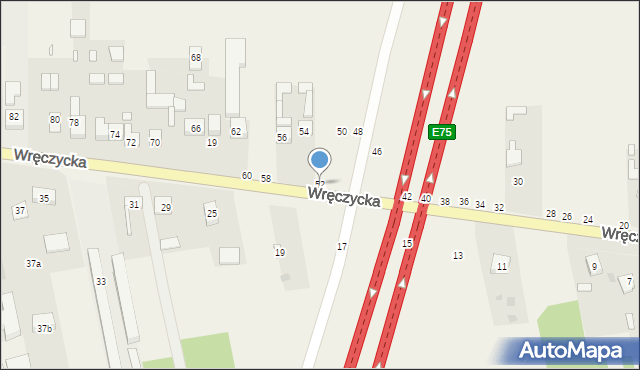 Szarlejka, Wręczycka, 52, mapa Szarlejka