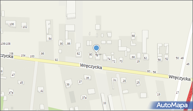 Szarlejka, Wręczycka, 78, mapa Szarlejka