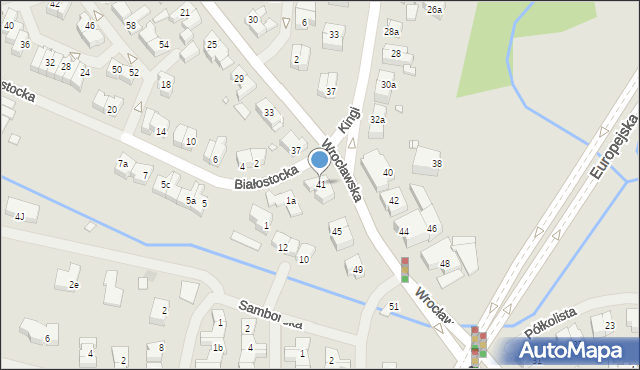 Szczecin, Wrocławska, 41, mapa Szczecina