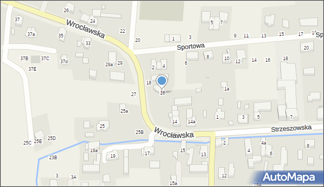 Szewce, Wrocławska, 16, mapa Szewce