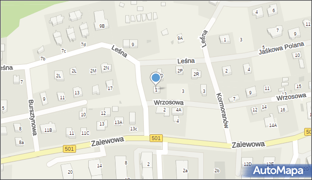 Sztutowo, Wrzosowa, 1, mapa Sztutowo