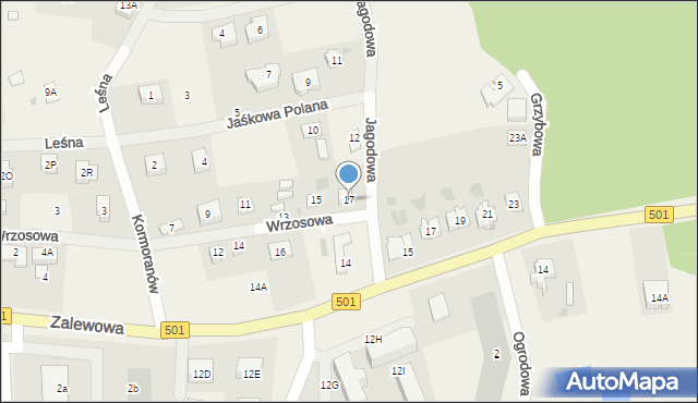 Sztutowo, Wrzosowa, 17, mapa Sztutowo