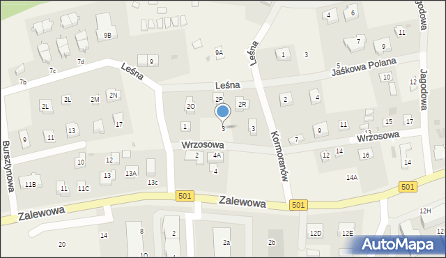 Sztutowo, Wrzosowa, 3, mapa Sztutowo
