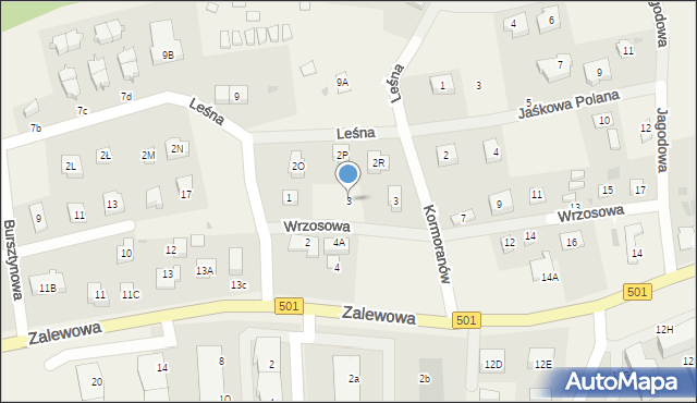 Sztutowo, Wrzosowa, 3, mapa Sztutowo