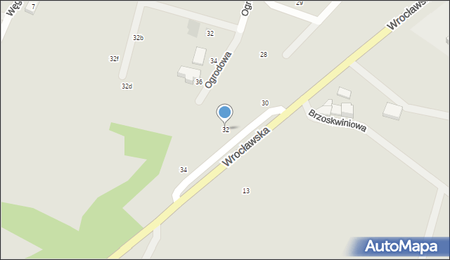 Trzebnica, Wrocławska, 32, mapa Trzebnica