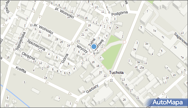 Tuchola, Wryczy Józefa, ks. ppłk., 5, mapa Tuchola